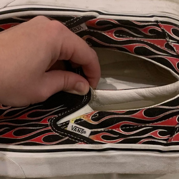 Vans flames slip ons size 8.5woman / 7men - Picture 6 of 6